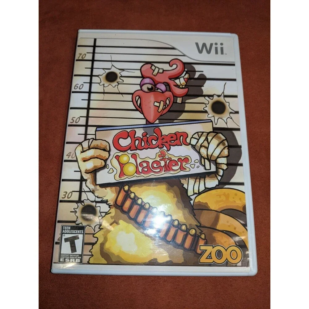 Chicken Blaster, Chicken Shoot & Hooked Real Fishing, Wii Nintendo, 3 PACK!!